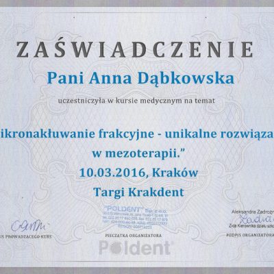 certyfikaty AD 2016-03 10