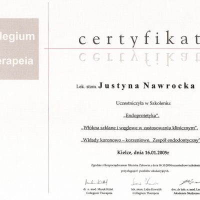 certyfikaty JND 2005-01 16