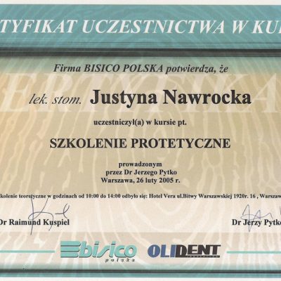 certyfikaty JND 2005-02 26