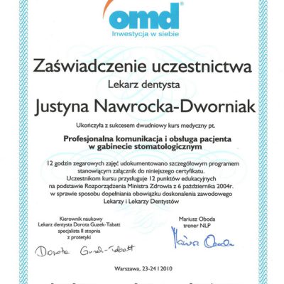 certyfikaty JND 2010-01 23-24