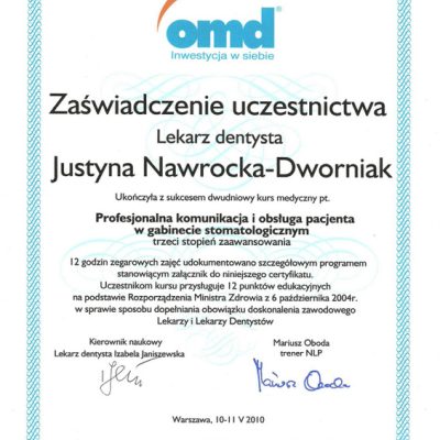certyfikaty JND 2010-05 10-11